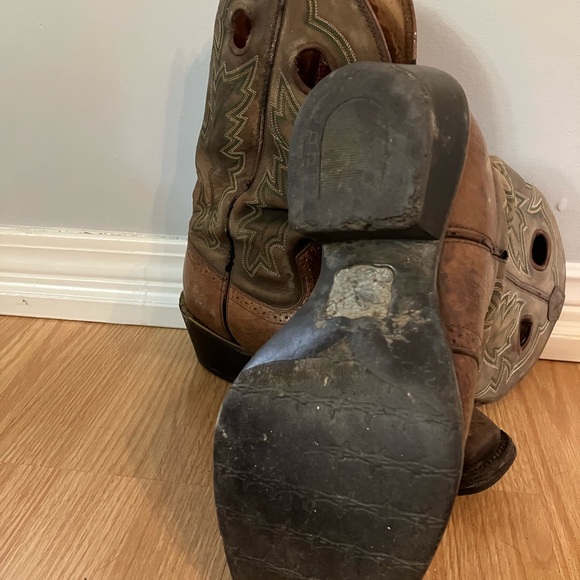 Twisted X Square Toe Brown Cowboy Boots - Picture 3 of 3